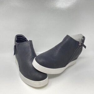 Dreampairs Mens Black Faux Leather side zip boots sneakers romeo type shoe 8.5